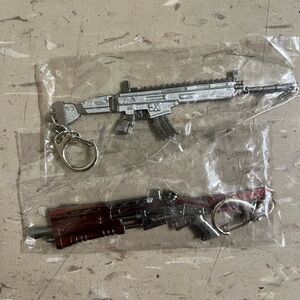 Metal Gun Keychains